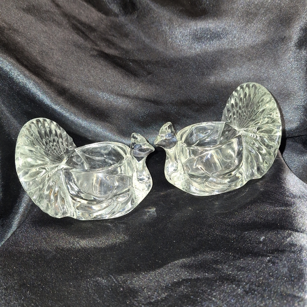 Vintage 1979 AVON Turkey Candle Holders~Votive~Fall~Autumn~Thanksgiving